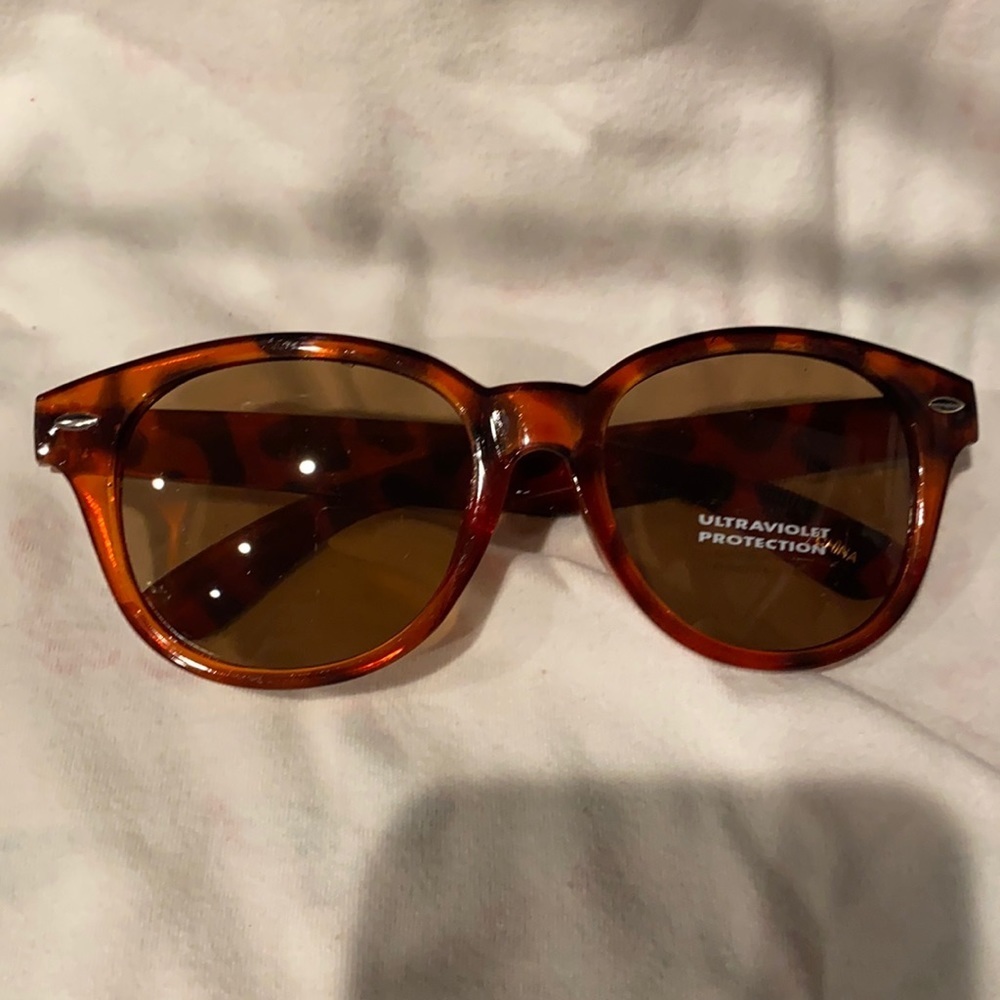 RETRO cheetah print round frame * 70s style suns